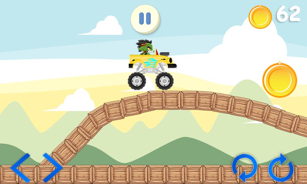 Monster Truck Climb Road Rush