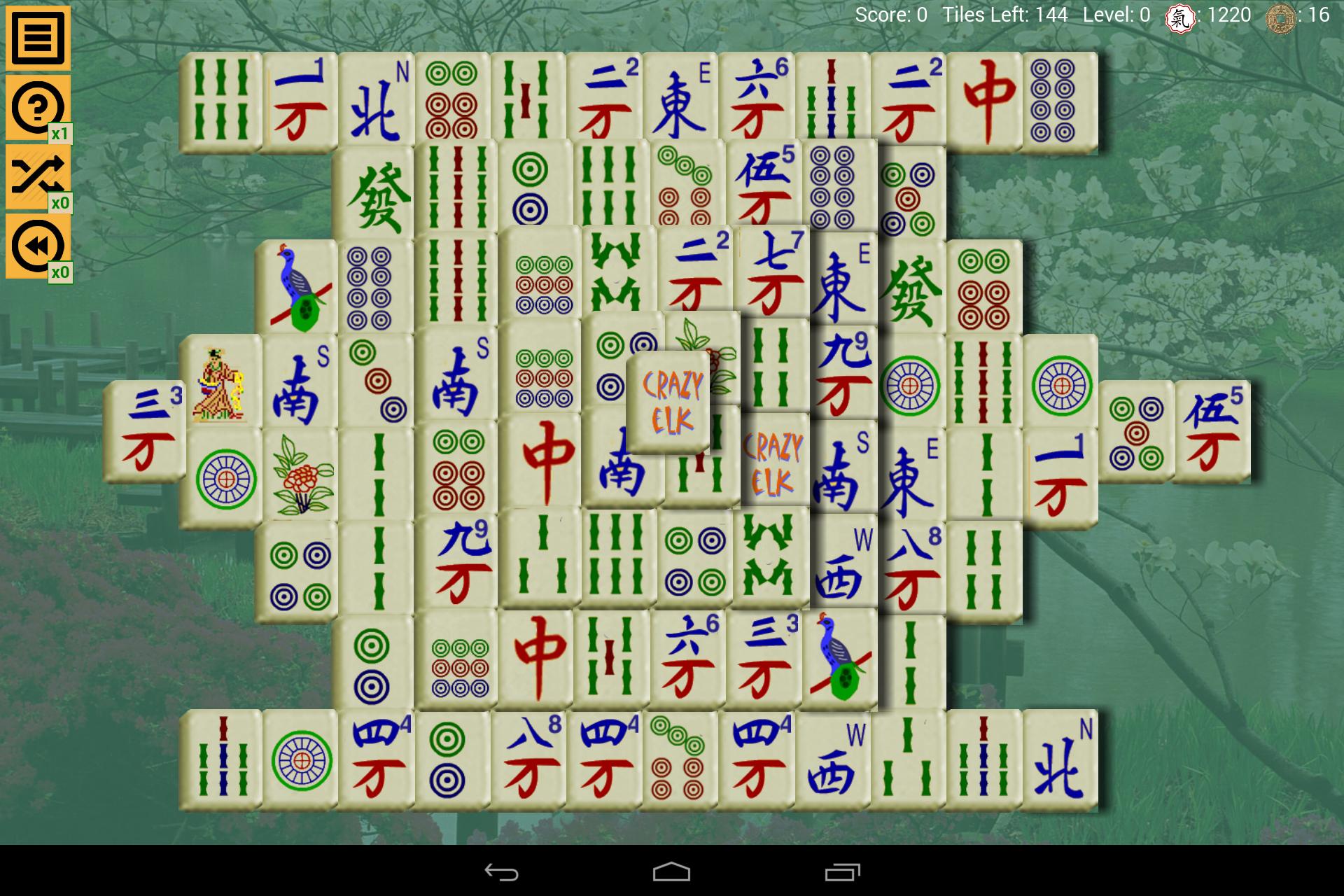 Mahjong Solitaire Crazy Elk