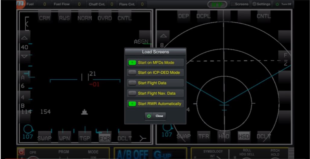 Falcon BMS MFD Screen