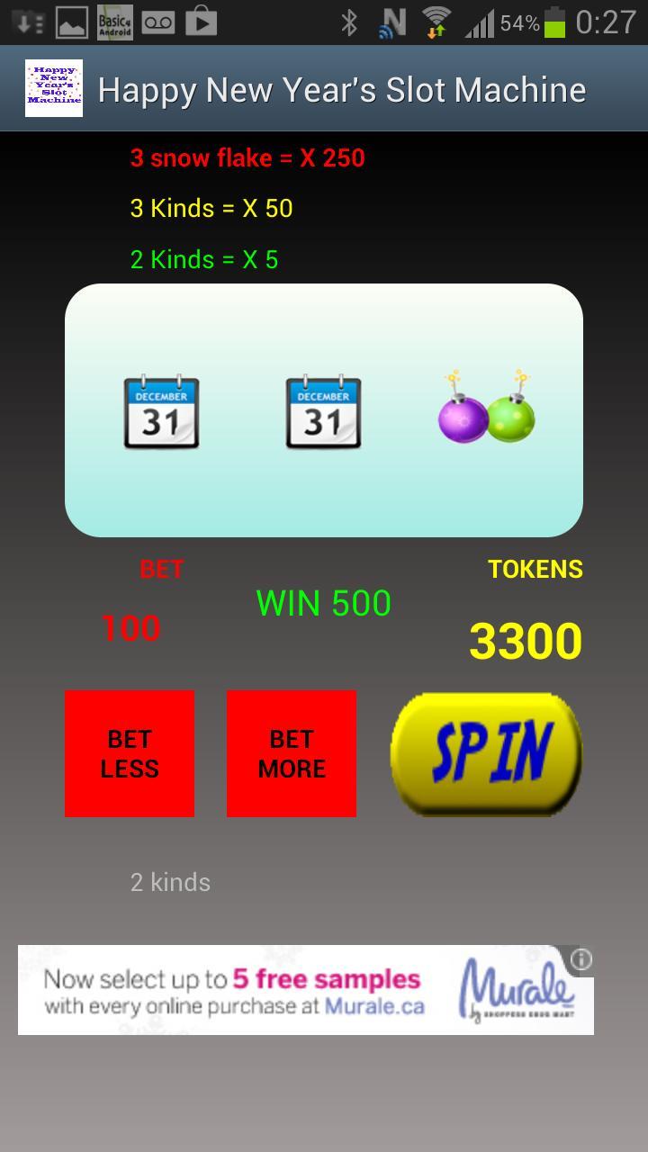 Happy New Year's Slot Machine