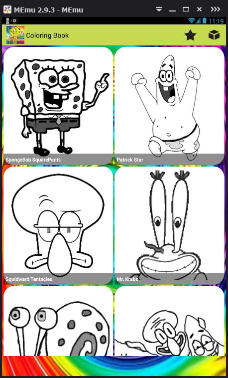 Coloring Game For SpongeBob