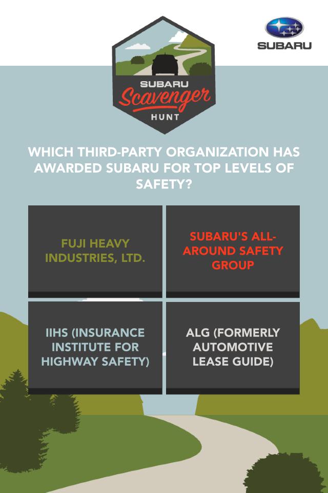 Subaru Scavenger Hunt