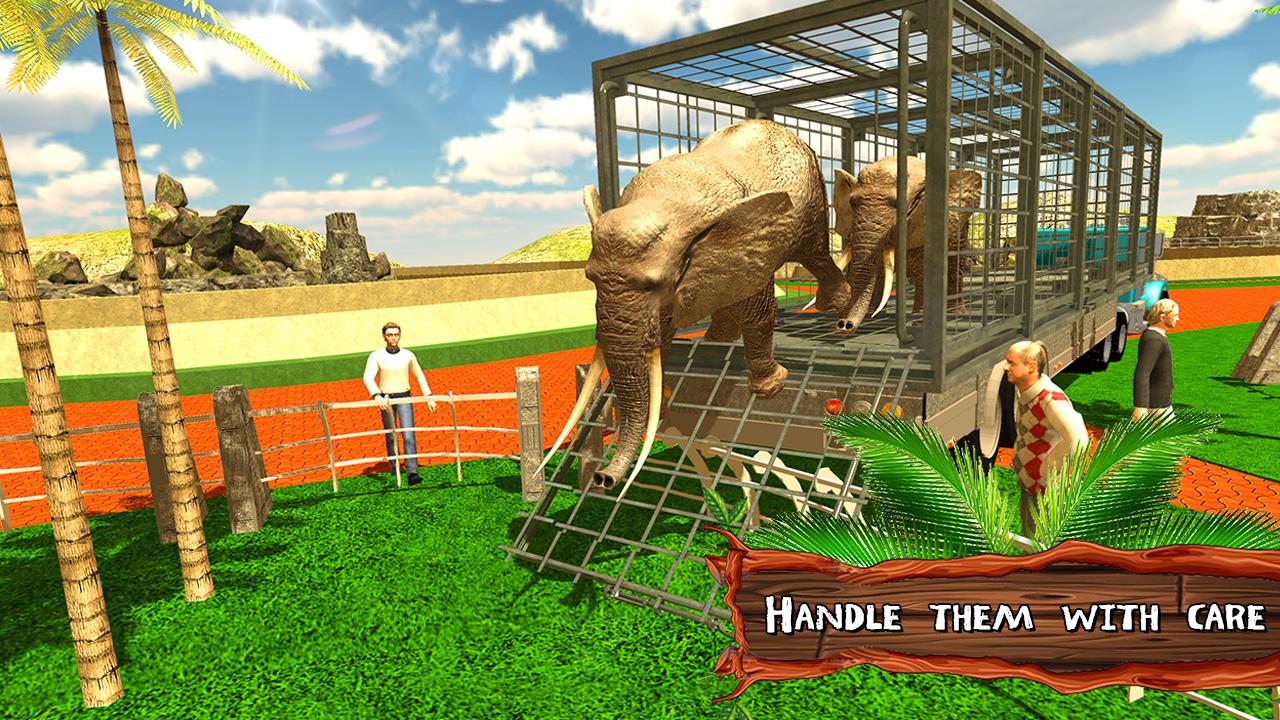 Zoo Animal Transport Truck 3D