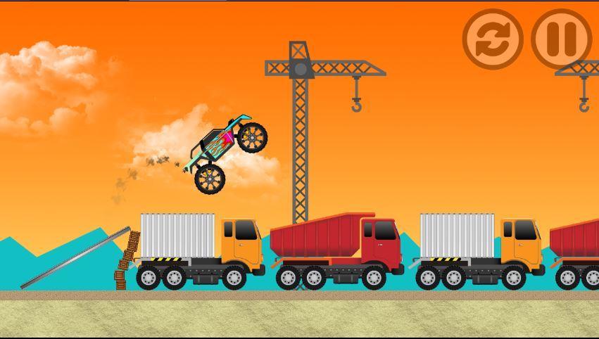 monster truck fire