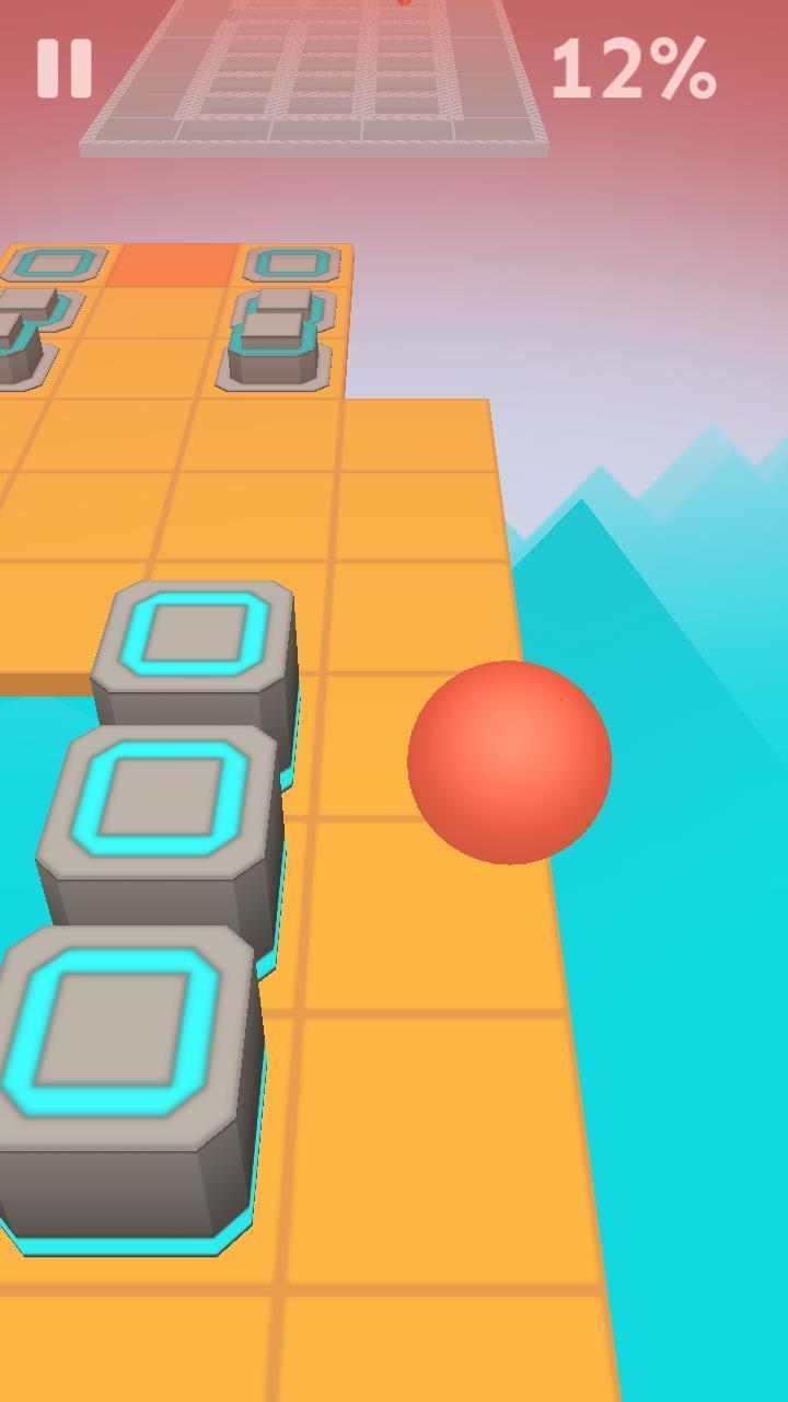 Scrolling Ball in Sky