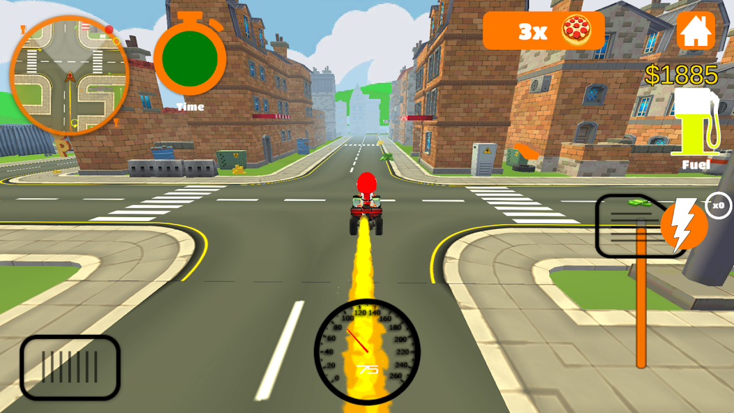 Racing Pizza Delivery Baby Boy